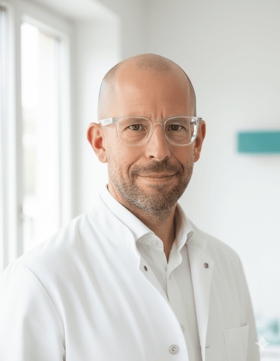 Dr. med. Christoph Lukas in seiner modernen Sport-Orthopädie Praxis